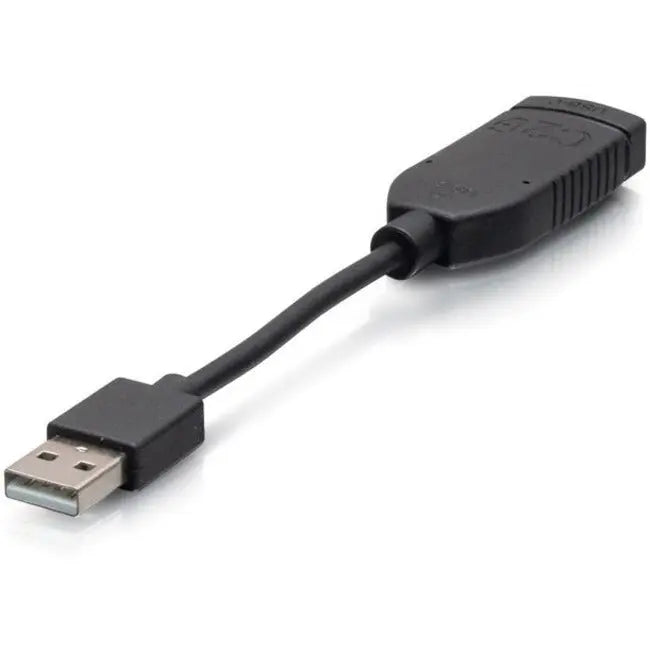 C2G USB C to USB A Dongle Adapter Converter - Male to Female, Black