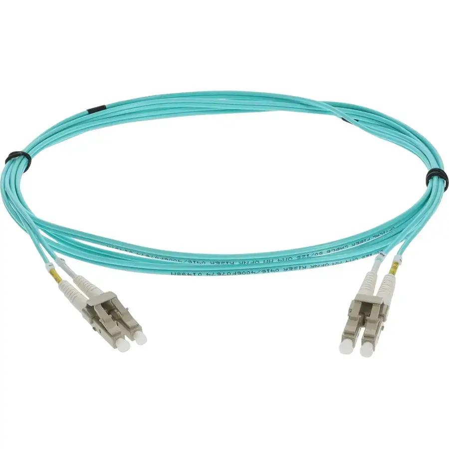 AddOn 3.5m LC to LC Aqua OM4 Duplex Riser-Rated Fiber Patch Cable by AddOn