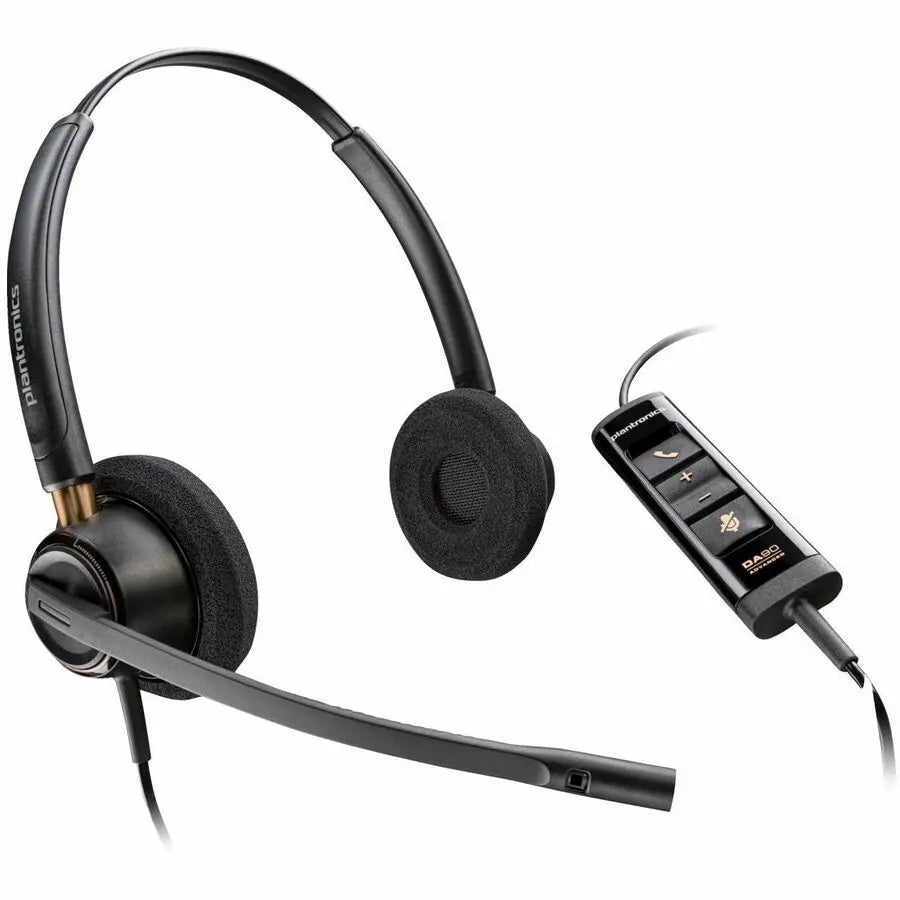 Poly EncorePro 525 Headset with Noise-Canceling Microphone and USB-A Connectivity
