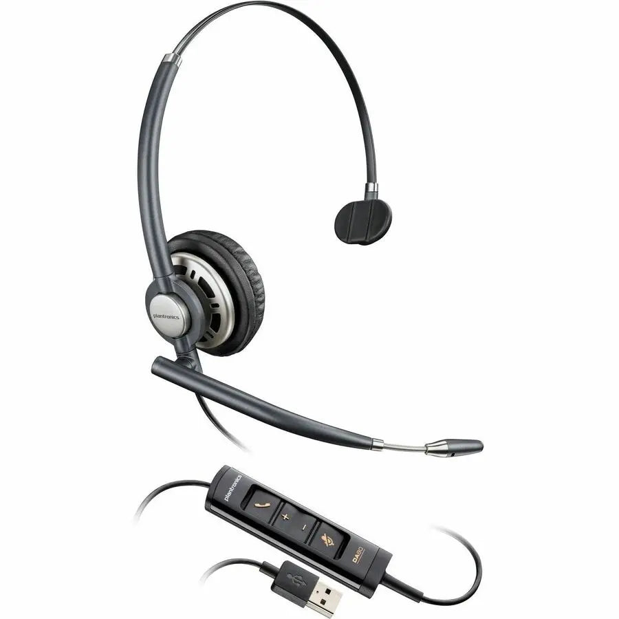 Poly EncorePro 715 USB-A Monoaural Headset TAA – Noise-Canceling Microphone & All-Day Comfort for Contact Centers
