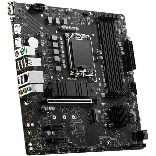 MSI PRO B760M-P DDR4 Gaming Desktop Motherboard - Intel B760 Chipset, LGA 1700, Mini ATX