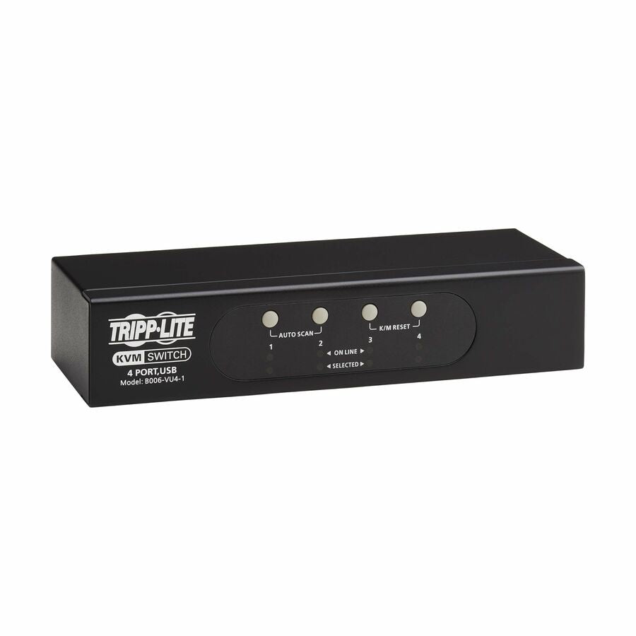 Eaton Tripp Lite Series 4-Port VGA KVM Switch for USB and PS/2 Keyboard/Mouse