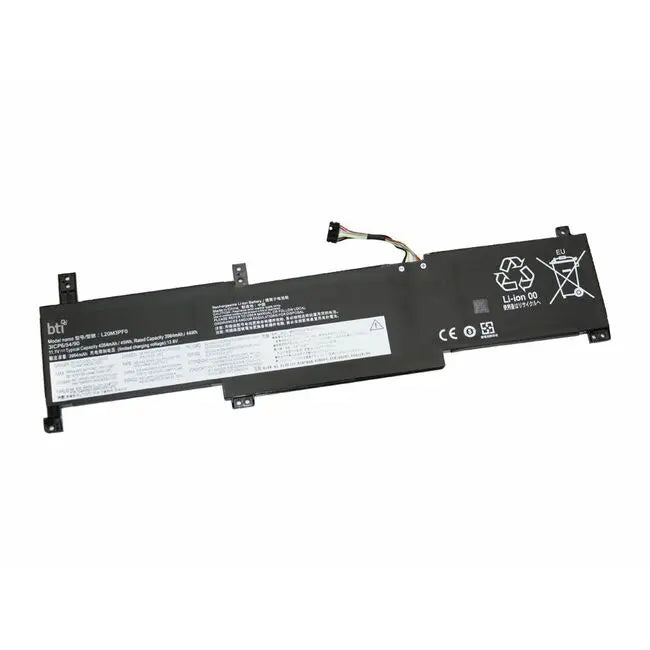 BTI Replacement Battery for Lenovo Notebooks - 11.1V, 45Wh, 4050mAh, Part L20M3PF0-BTI