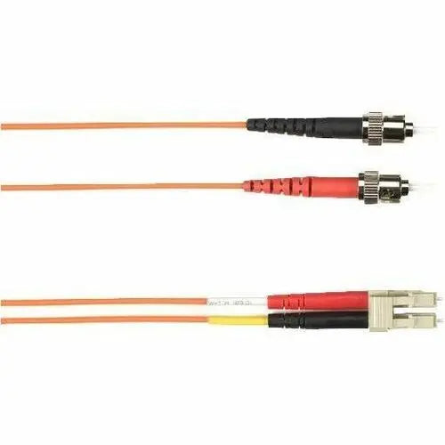 Black Box Colored Fiber OM3 50/125 Multimode Fiber Optic Patch Cable - LSZH, Orange, 10 ft
