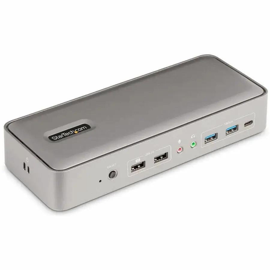 StarTech.com Dual-Laptop USB-C KVM Docking Station with Dual 4K 60Hz DisplayPort, 90W/45W Power Delivery, and USB Hub by StarTech.com