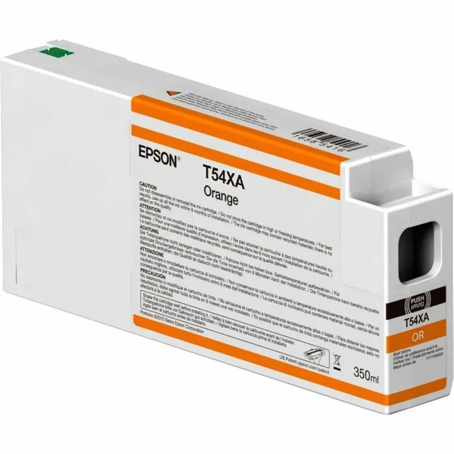 Epson UltraChrome HDX/HD T54XA00 Single Pack Orange Inkjet Cartridge - 350ml for Epson SureColor Printers