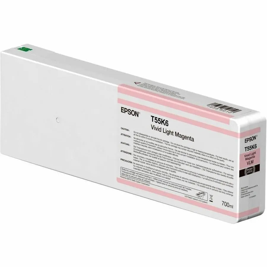 Epson UltraChrome HD T55K600 Original Ink Cartridge – Vivid Light Magenta for Epson SureColor Series