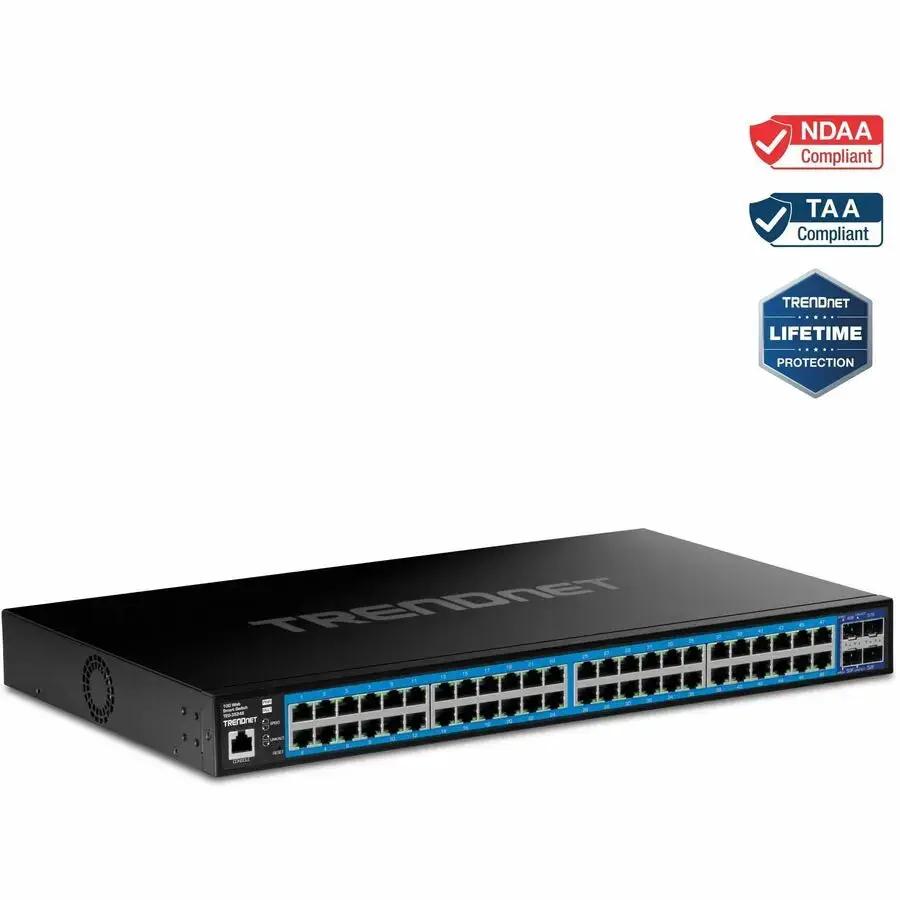 TRENDnet TEG-3524S 52-Port Gigabit Web Smart Switch with 10G SFP+ Ports by TRENDnet