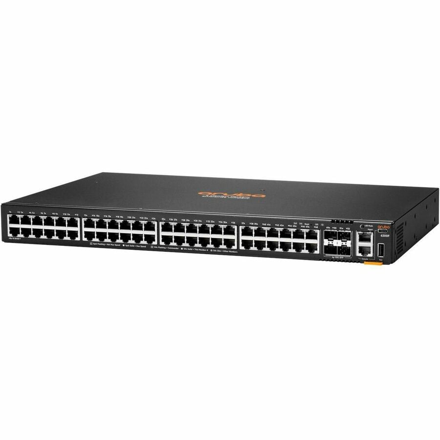 Hewlett Packard Enterprise CX 6200F 48G 4SFP+ Switch – Enterprise-Grade Stackable Ethernet Switch with PoE Support