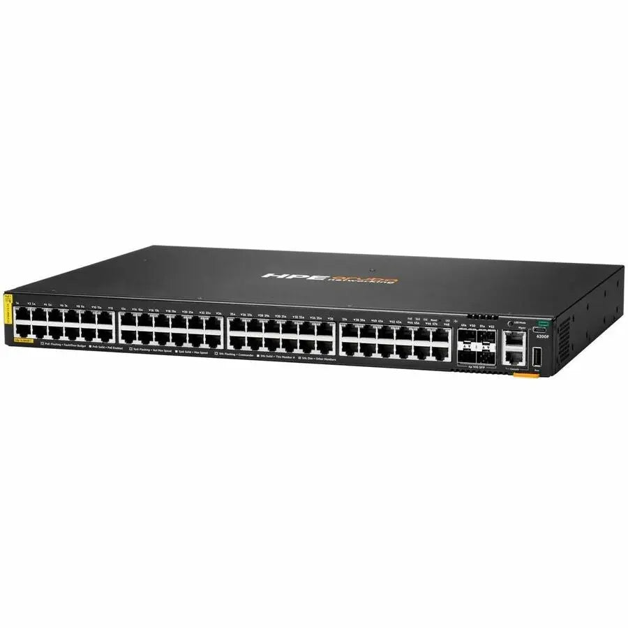 Hewlett Packard Enterprise CX 6200F 48G Class 4 PoE Switch with 4 SFP+ Uplinks