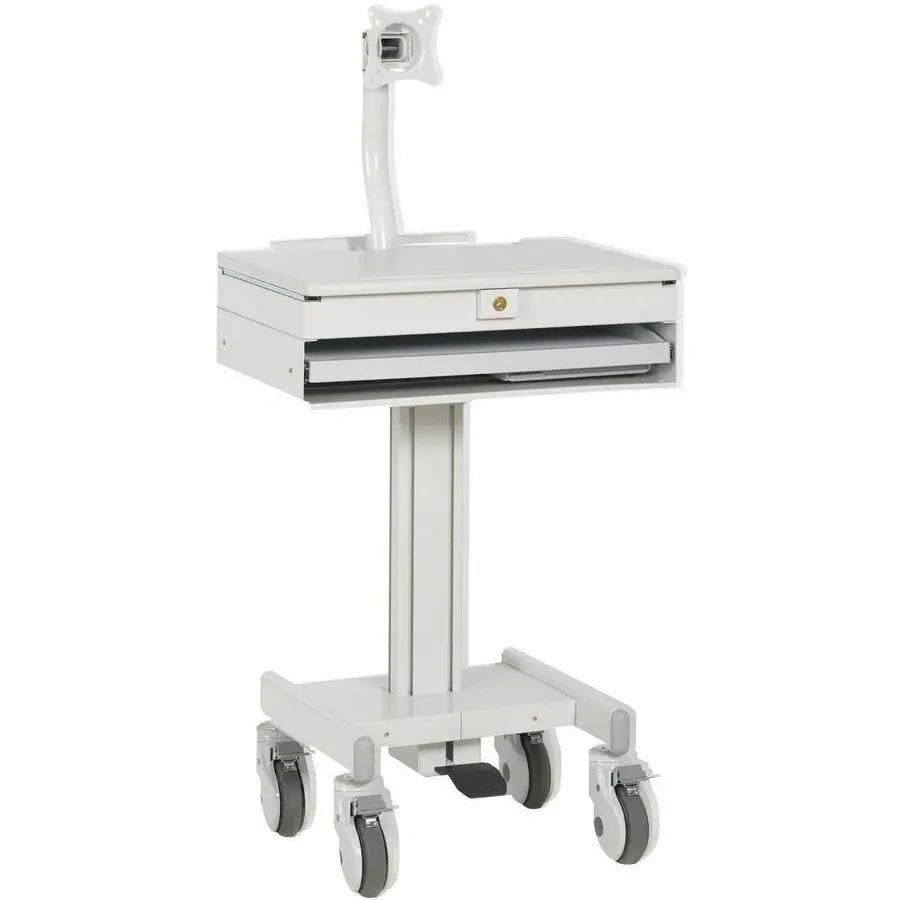Eaton Tripp Lite Series WWSS1DWSTAA Mobile Workstation with Adjustable Desktop, Monitor Arm, Locking Casters, TAA Compliance
