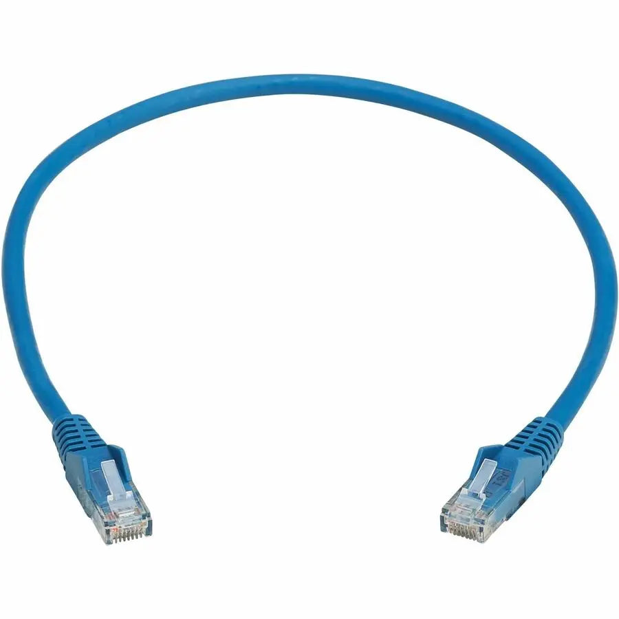 Eaton Tripp Lite Series N201L-0P5M-BL Cat6 Gigabit Snagless Ethernet Cable with PoE, Blue, 0.5 M