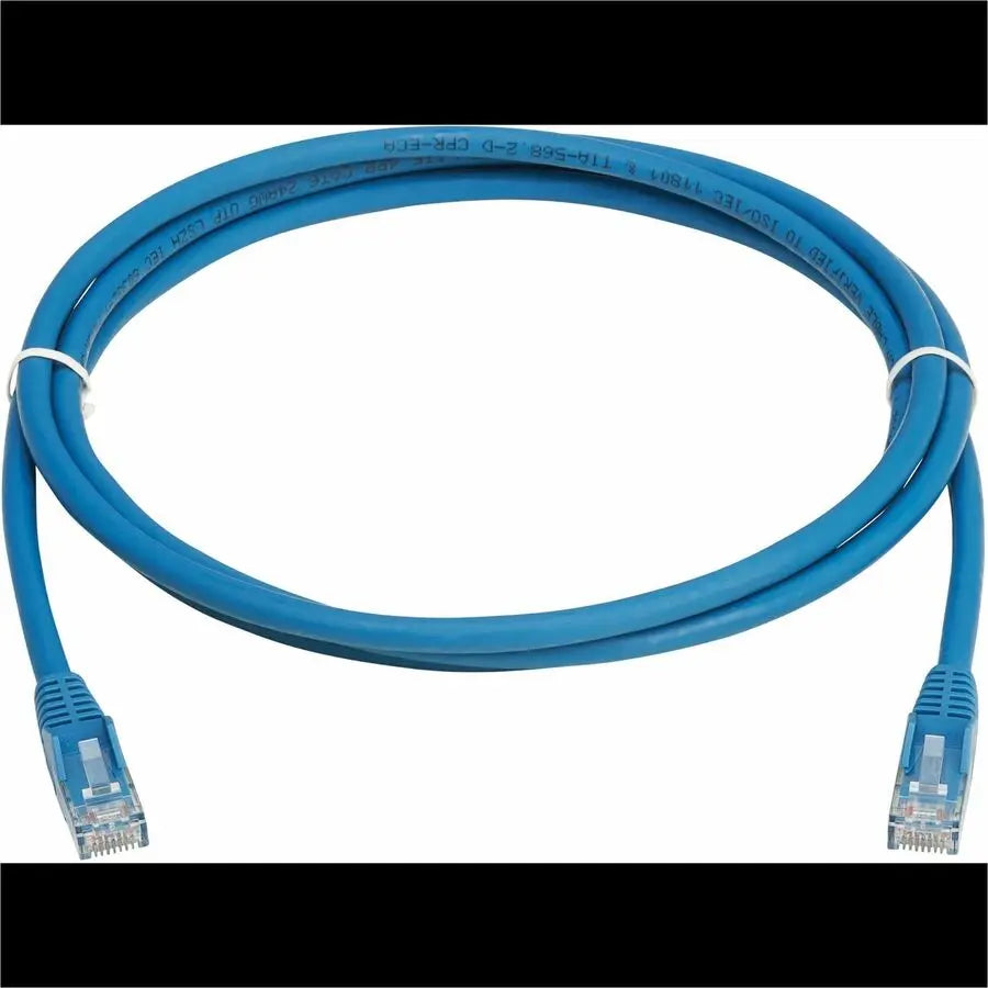 Eaton Tripp Lite Series N201L-2P5M-BL Cat6 Gigabit Snagless Ethernet Cable with PoE, Blue, 8 Feet