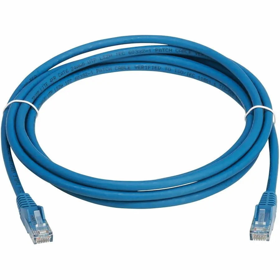 Eaton Tripp Lite Series N201L-03M-BL Cat6 Gigabit Snagless Ethernet Cable with PoE, LSZH, 3 meters, Blue