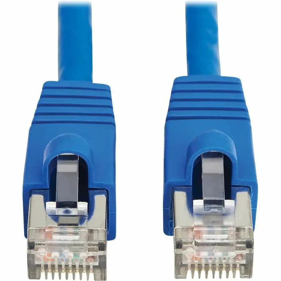 Eaton Tripp Lite Series Cat8 40G Snagless SSTP Ethernet Cable (RJ45 M/M), PoE, Blue, 1 ft. by Eaton Corporation