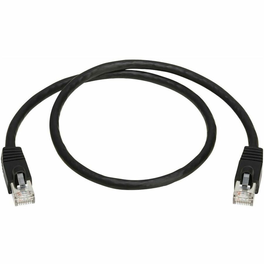 Eaton Tripp Lite Series Cat8 40G Snagless SSTP Ethernet Cable with PoE - 2 ft Black