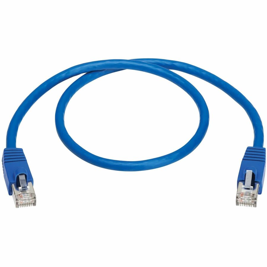 Eaton Corporation Tripp Lite Series Cat8 40G Snagless SSTP Ethernet Cable with PoE, 2 ft, Blue