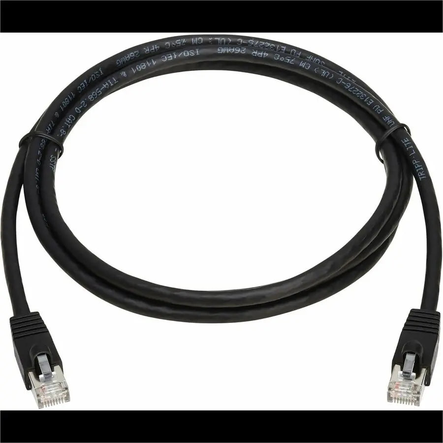 Eaton Tripp Lite Series N272-F06-BK Cat8 40G Snagless SSTP Ethernet Cable, 6 ft, Black, PoE Support