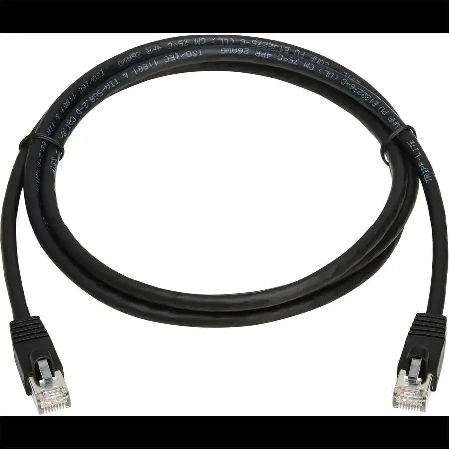 Eaton Tripp Lite Series N272-F06-BK Cat8 40G Snagless SSTP Ethernet Cable, 6 ft, Black, PoE Support by Eaton Corporation