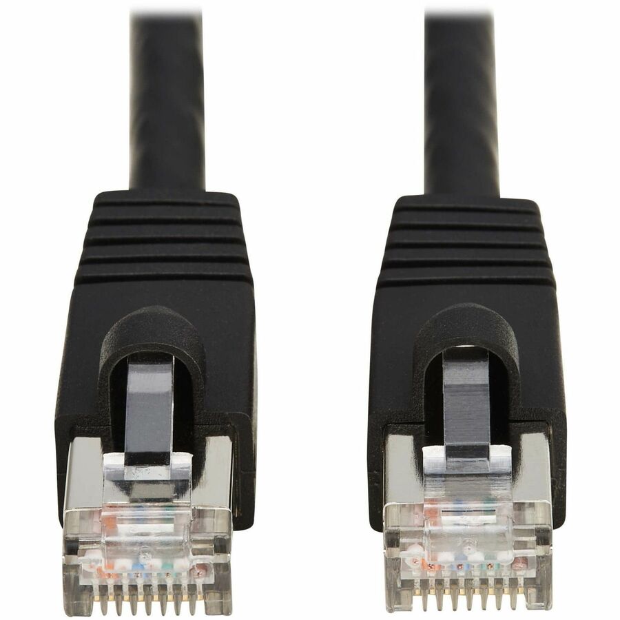 Eaton Tripp Lite Series Cat8 40G Snagless SSTP Ethernet Cable (RJ45 M/M), 7 ft, Black with PoE Support