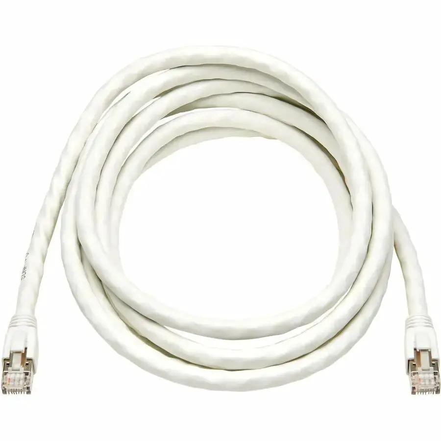 Eaton Tripp Lite Series Cat8 40G Snagless SSTP Ethernet Cable (RJ45 M/M), PoE, White, 10 ft by Eaton Corporation