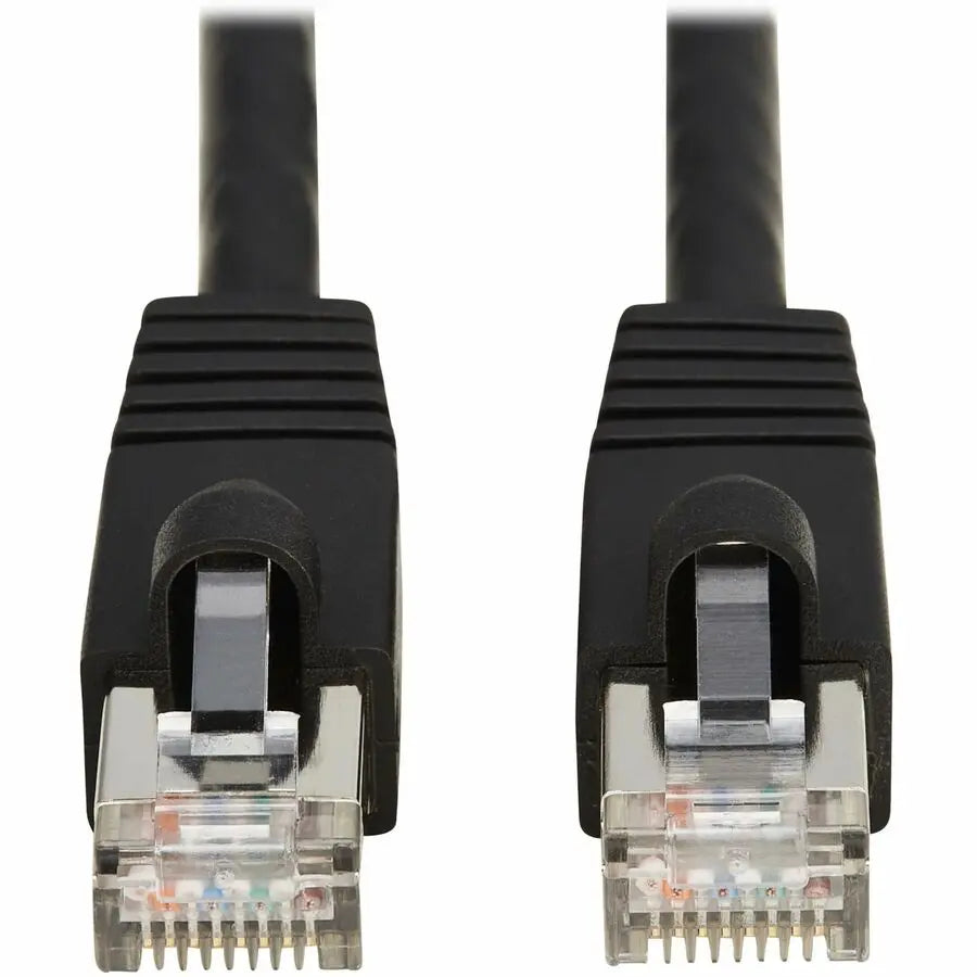 Eaton Tripp Lite Series N272-F12-BK Cat8 40G Snagless SSTP Ethernet Cable, 12 ft, Black, PoE Support