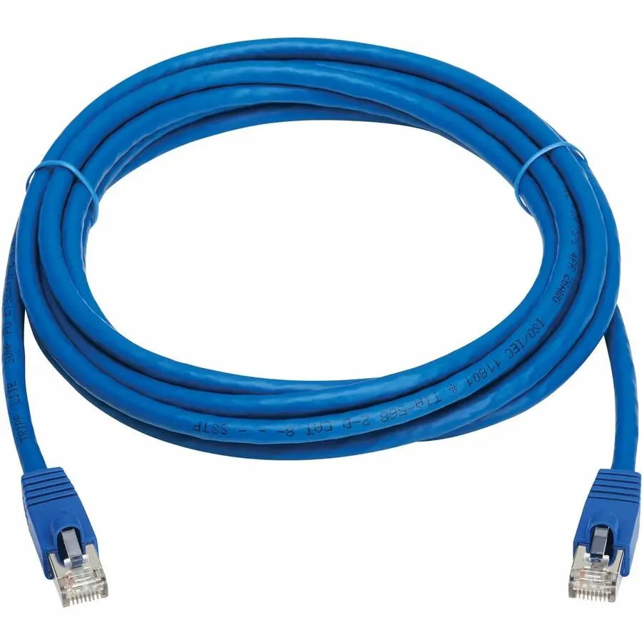 Eaton Tripp Lite Series N272-F12-BL Cat8 40G Snagless SSTP Ethernet Cable, 12 ft, Blue, PoE Support