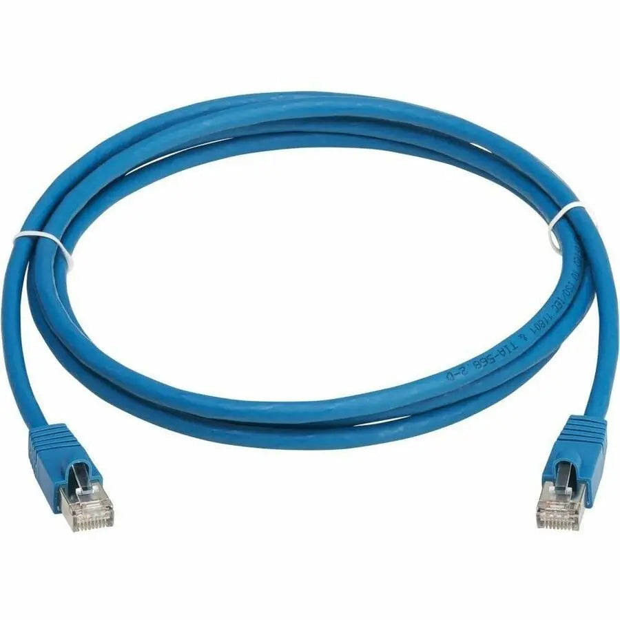Eaton Tripp Lite Series N272L-F02M-BL Cat8 40G Snagless SSTP Ethernet Cable with PoE, Blue - 6.6 ft.