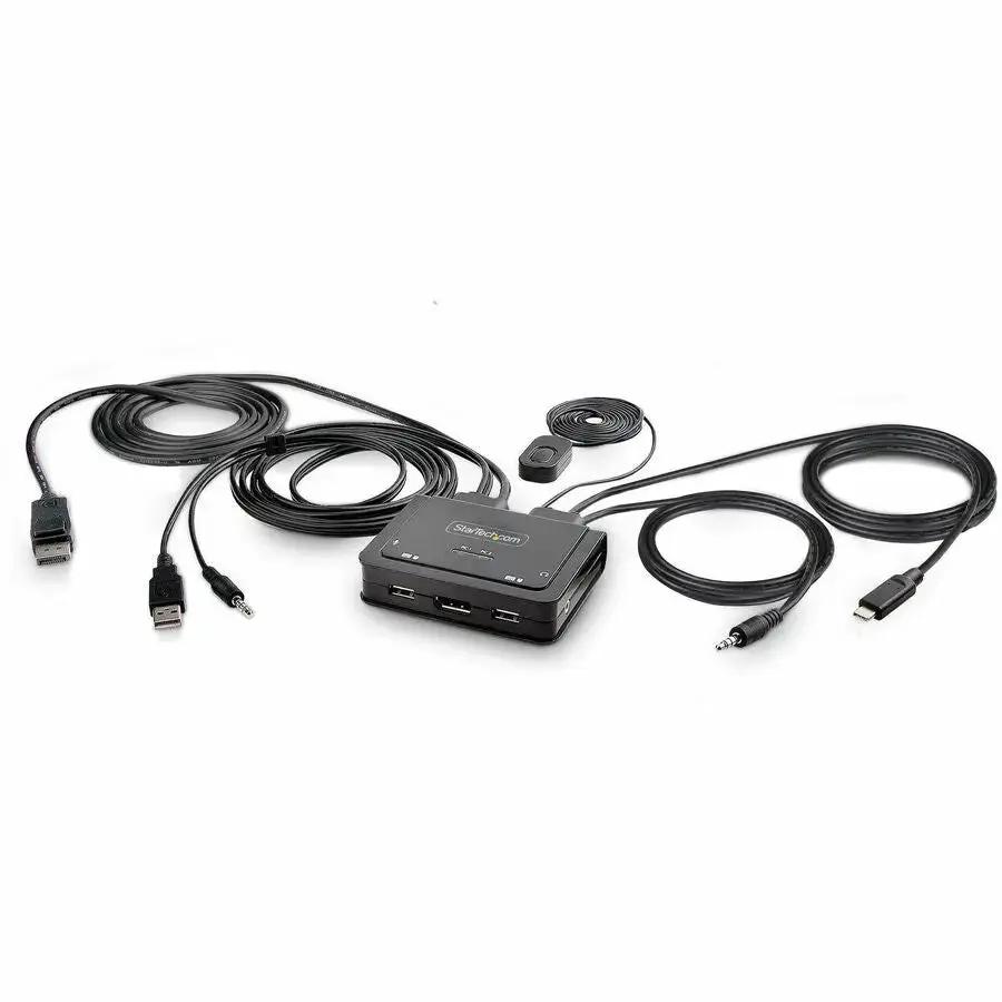 StarTech.com 2-Port Hybrid USB-C DisplayPort KVM Switch with 4K 60Hz Support by StarTech.com