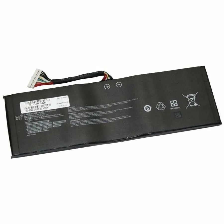 BTI Battery for MSI Notebooks – 8060mAh Rechargeable Laptop Battery (Part Number BTY-M47-BTI)