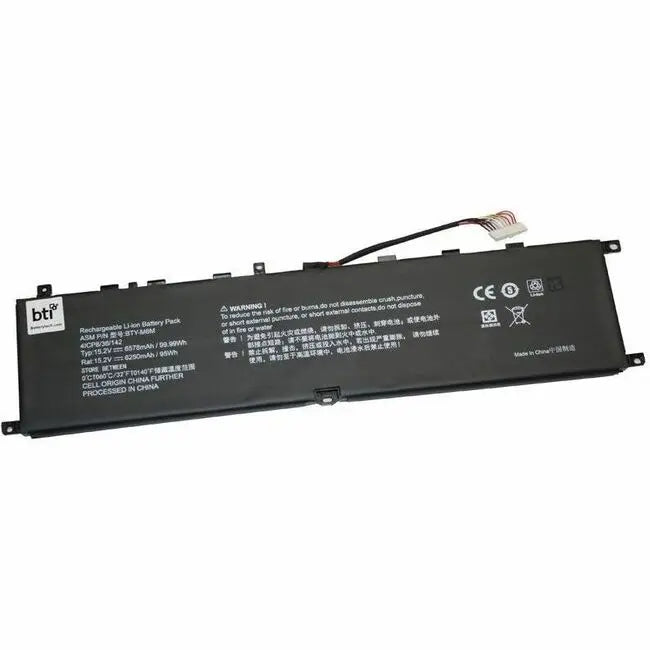 BTY-M6M-BTI Battery for MSI Creator Notebooks - 15.2V 95Wh Rechargeable Laptop Battery