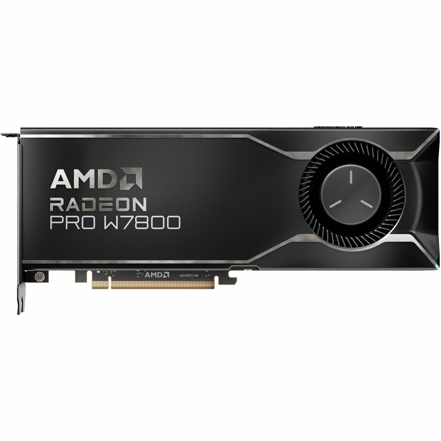 AMD Radeon Pro W7800 Professional Graphics Card with 32GB GDDR6 Memory and Active Cooler