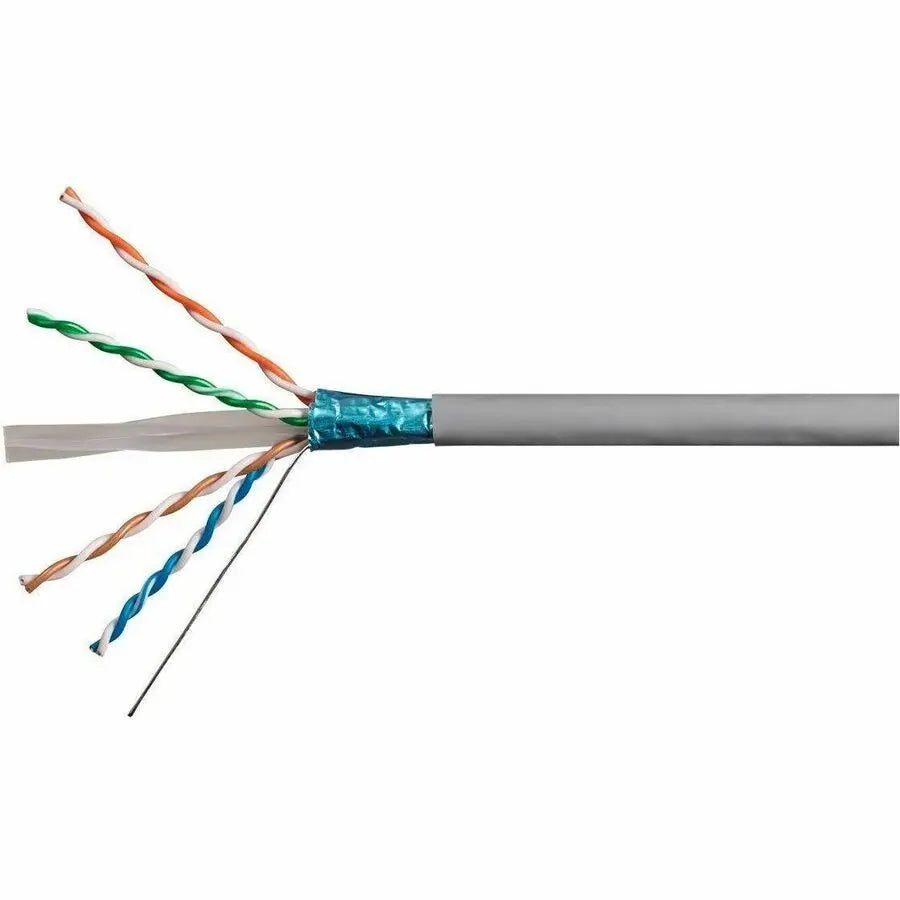 Monoprice Category 6a Network Cable – 1000 ft Riser-Rated 23AWG F/UTP Ethernet Cable for 10Gbps Data Center Applications