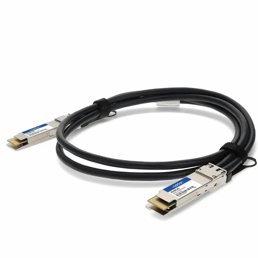 AddOn Dell® 470-ADYS Compatible 400GBase-CU QSFP-DD Passive Copper Direct Attach Cable, 0.5 meters