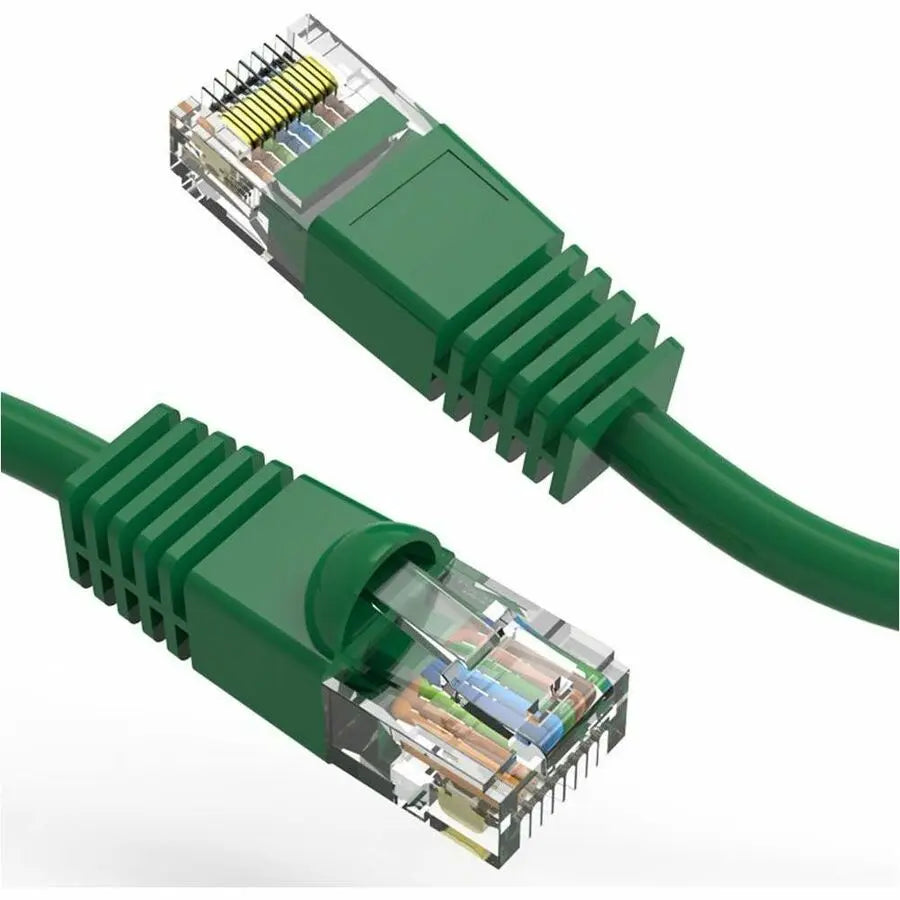 Axiom Memory Solutions 8ft CAT5e Patch Cable with Molded Boot, 350MHz, TAA Compliant – Green