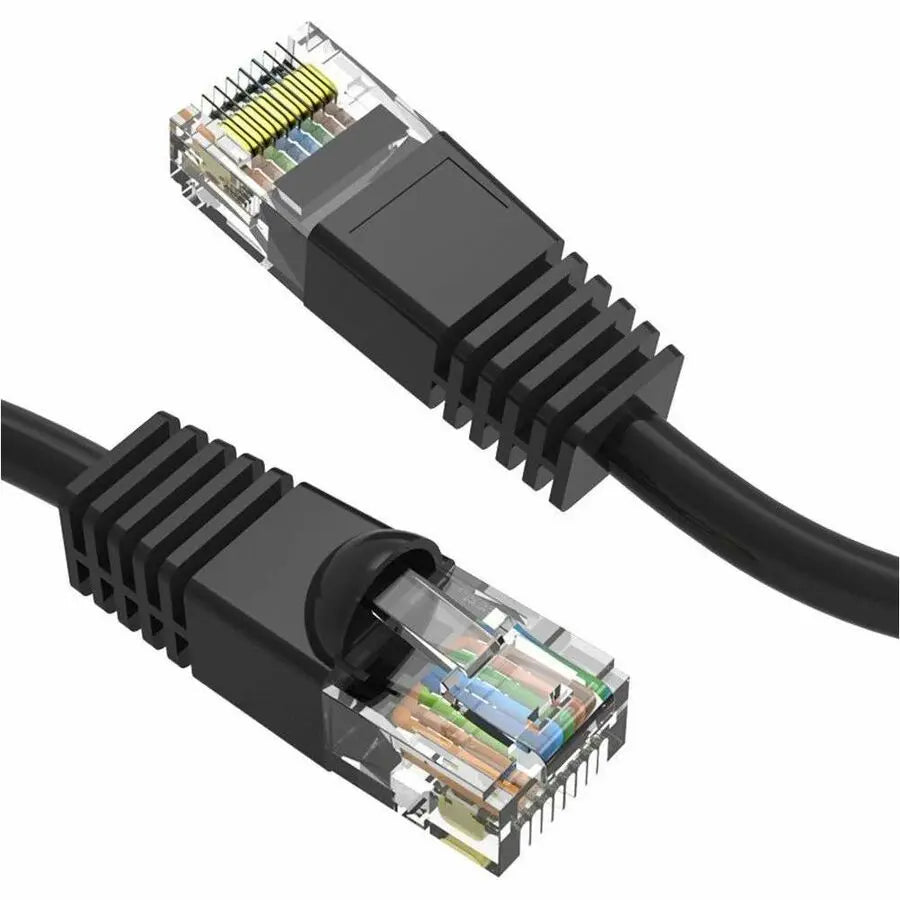 Axiom Memory Solutions 12ft CAT5E 350MHz Patch Cable with Molded Boot - Black, TAA Compliant