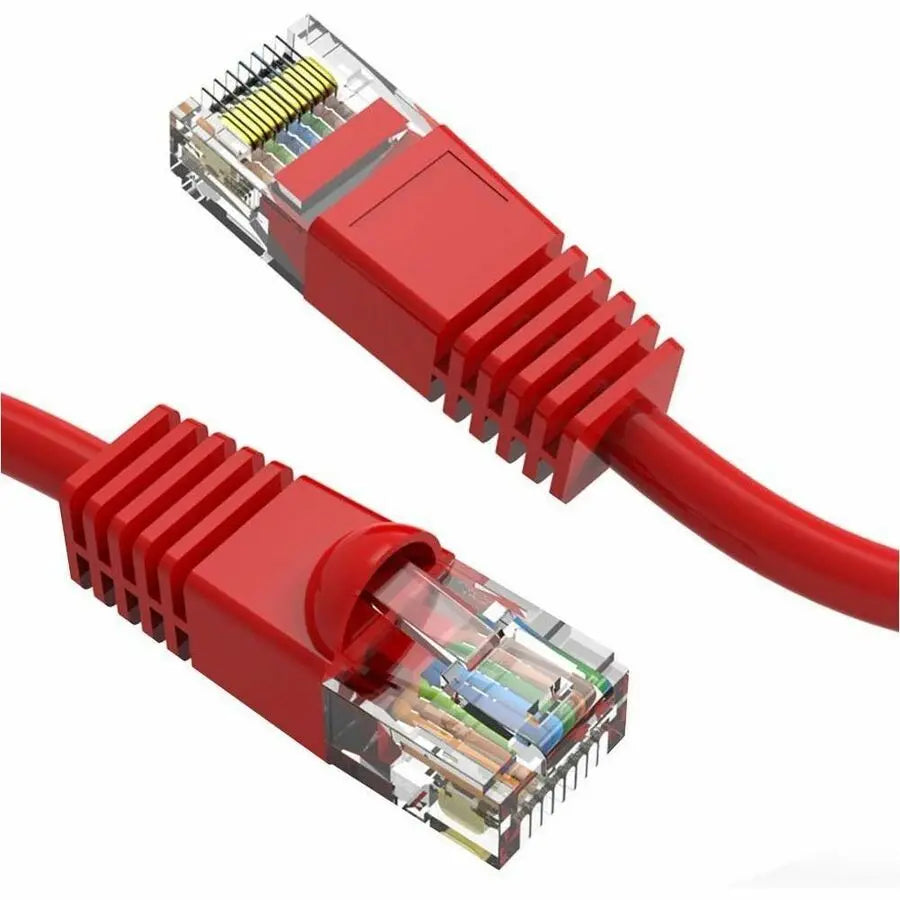Axiom Memory Solutions 30FT CAT5E 350MHz Patch Cable with Molded Boot (Red) - TAA Compliant