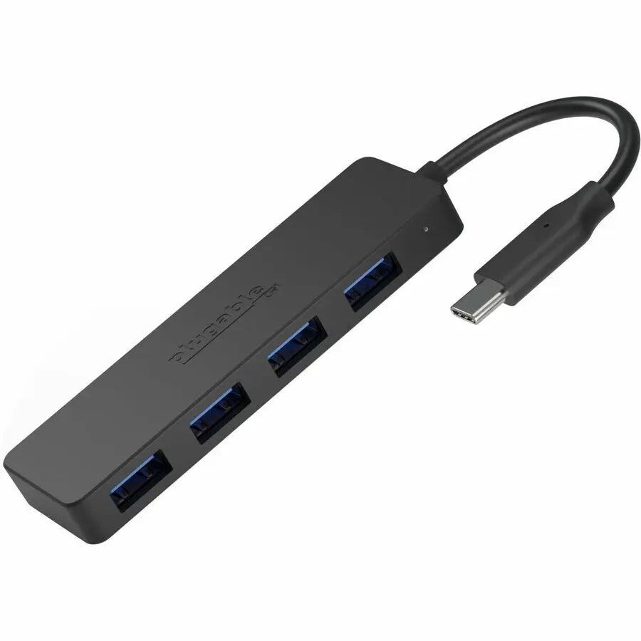 Plugable USBC-HUB4A USB C to USB 3.0 Hub with 4 Ports for MacBook Air, Dell XPS, and More