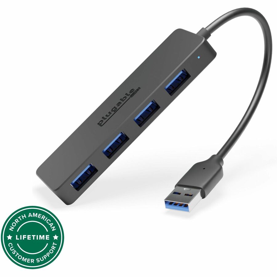 Plugable USB3-HUB4A 4-Port USB 3.0 Hub for Laptop and Desktop