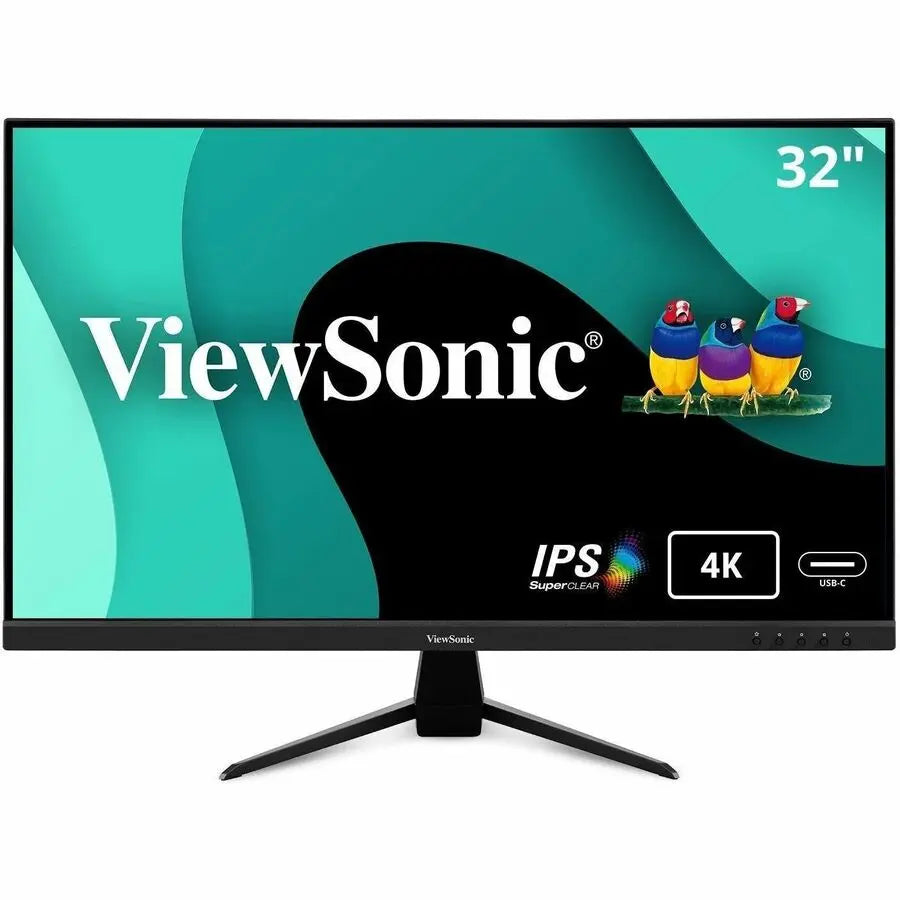 ViewSonic VX3267U-4K 32-inch 4K UHD IPS Monitor with USB-C, HDMI, DisplayPort, HDR10