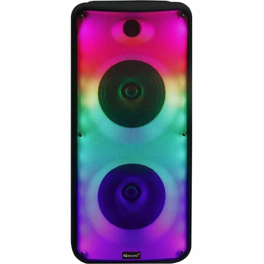 IQ Sound FIRE BOX IQ-7188DJBT Portable Bluetooth Speaker System with LED Light Show and TWS Technology