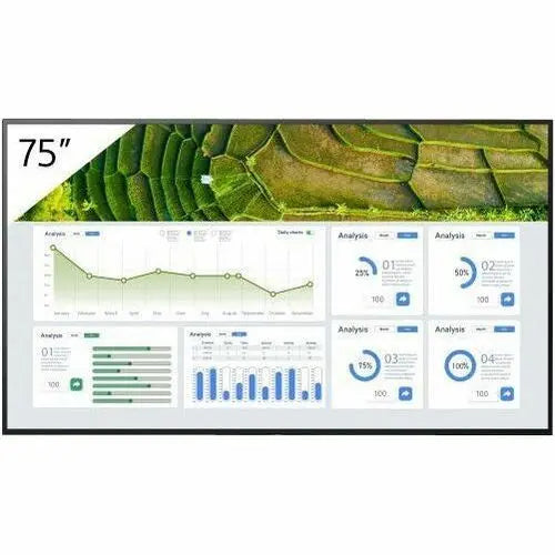 Sony BRAVIA FW-75BZ30L 75-Inch 4K HDR Digital Signage Display for Commercial Use