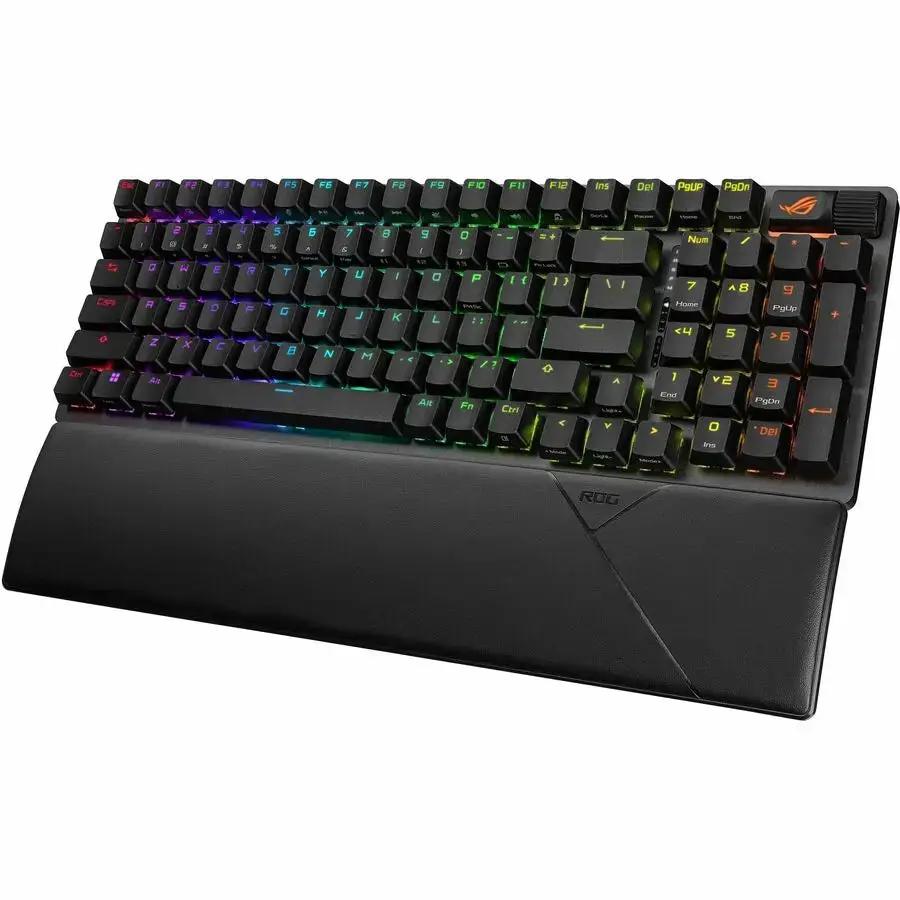 Asus ROG Strix Scope II 96 Wireless Gaming Keyboard – Compact 96% Layout with Tri-Mode Connectivity and Hot-Swappable Switches by ASUS Computer International
