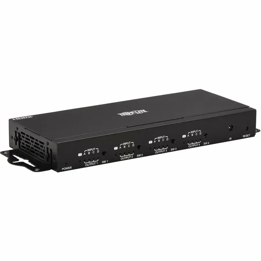 Eaton Corporation Tripp Lite B119-4X4-4K 4x4 HDMI Matrix Switch/Splitter with Remote Control and 4K 60Hz Support by Eaton Corporation
