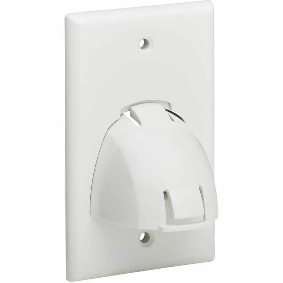 Eaton Tripp Lite Series N042-BC1-WH Single-Gang Up-or Down-Angle Bulk Cable Wall Plate, White