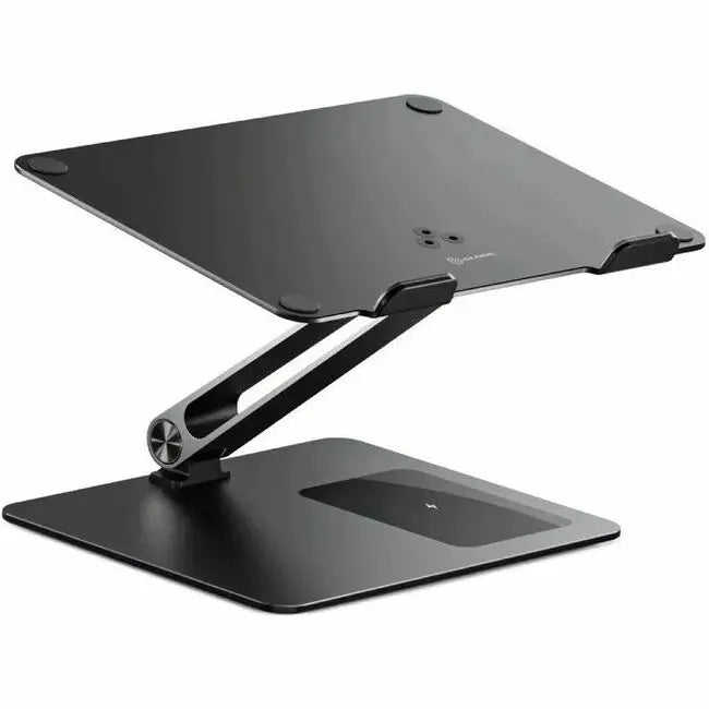 Alogic Elite Power Laptop Stand with Wireless Charger - Adjustable Height & Angle, Supports Up to 17" Laptops, Black