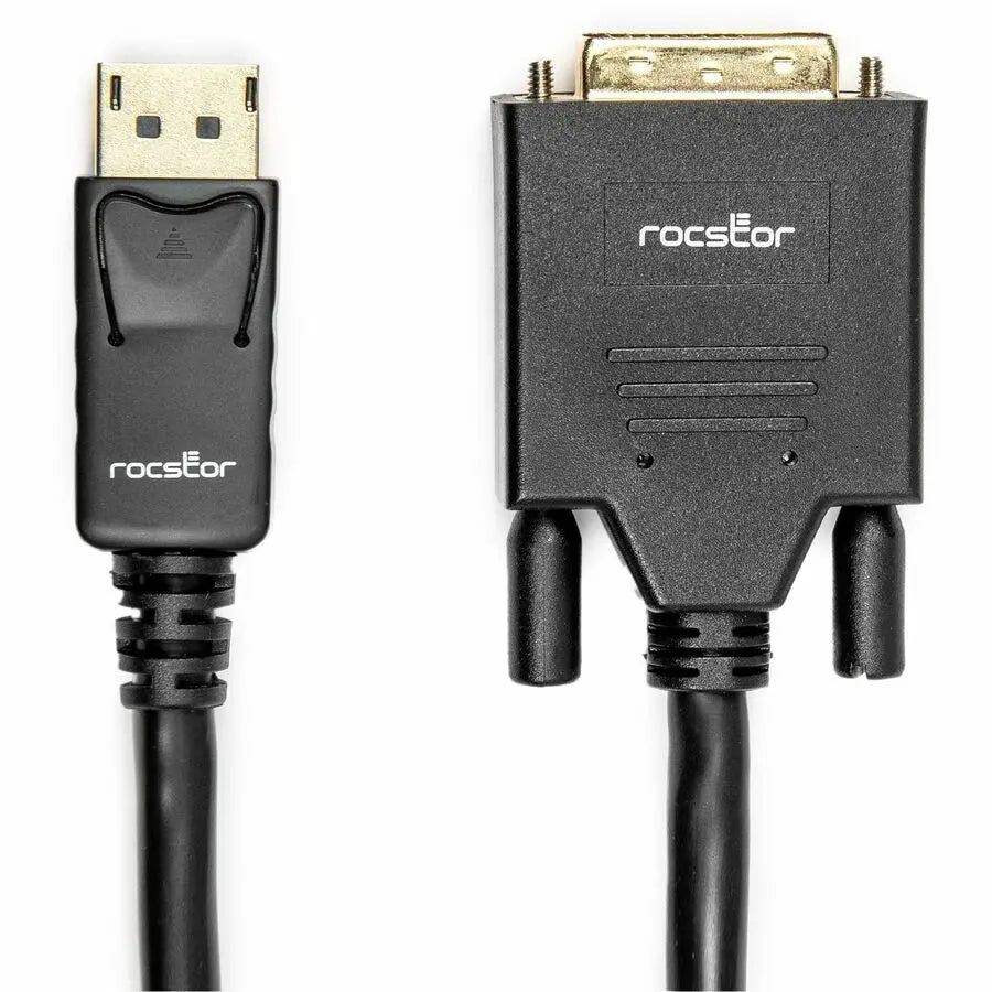 Rocstor Active DisplayPort to DVI Adapter Y10C150-B2 for High-Resolution Video Connectivity