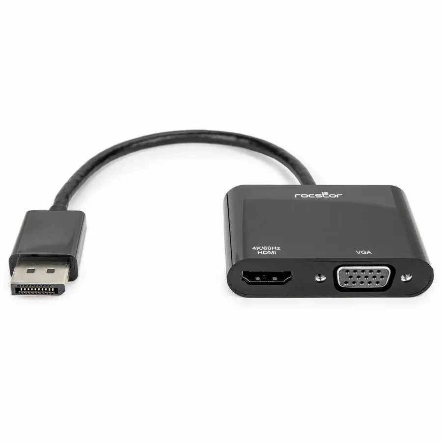 Rocstor DisplayPort to HDMI VGA Adapter - 4K 60Hz, Part Y10A295-B1