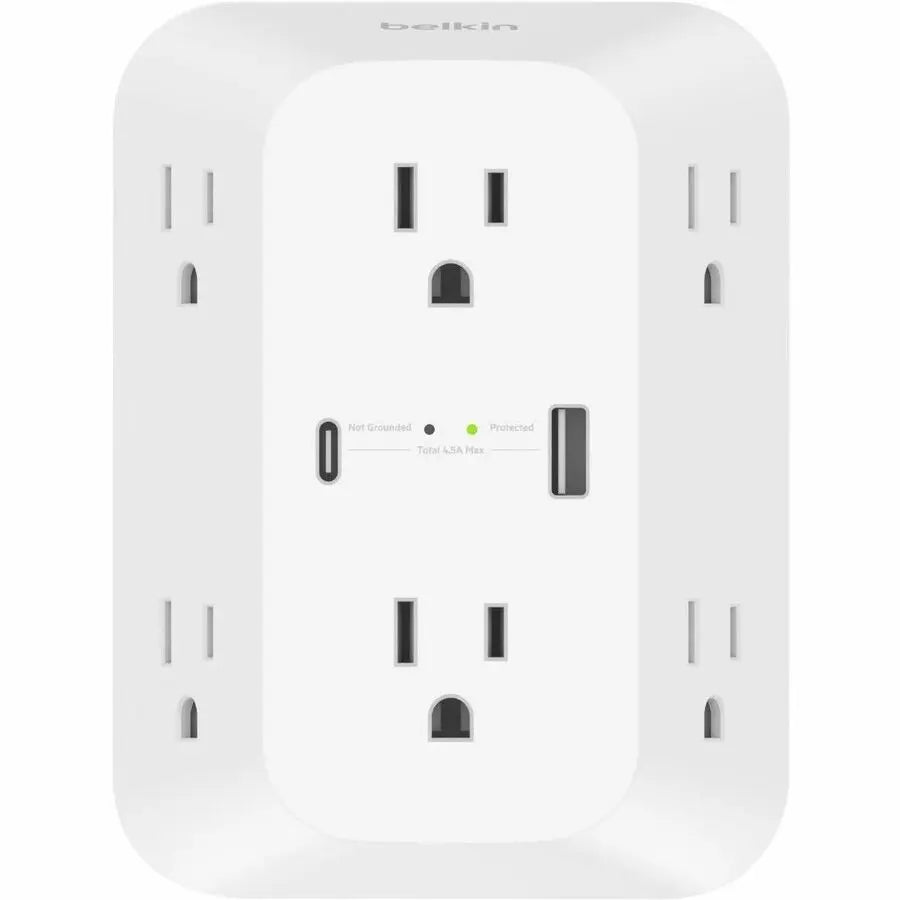 WALL OUTLET SURGE 6USBA+1USBC  PWR
