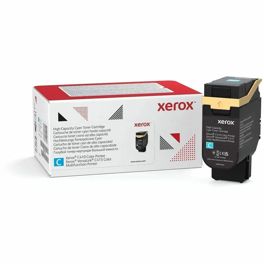 Xerox Genuine Cyan High Capacity Toner Cartridge for Xerox C410 & VersaLink C415 - 7000 Pages